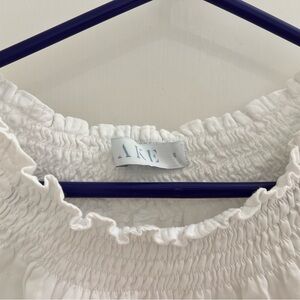 ARE Women's Classic White Smocked Dress